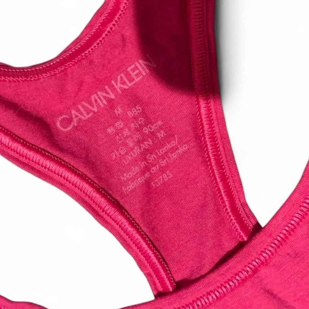 Pink Calvin Klein Racerback Bra - Picture 5 of 5